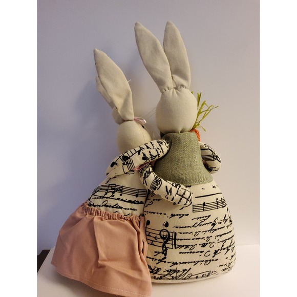 Happy Easter Rabbits Hugging - Picture 2 of 3